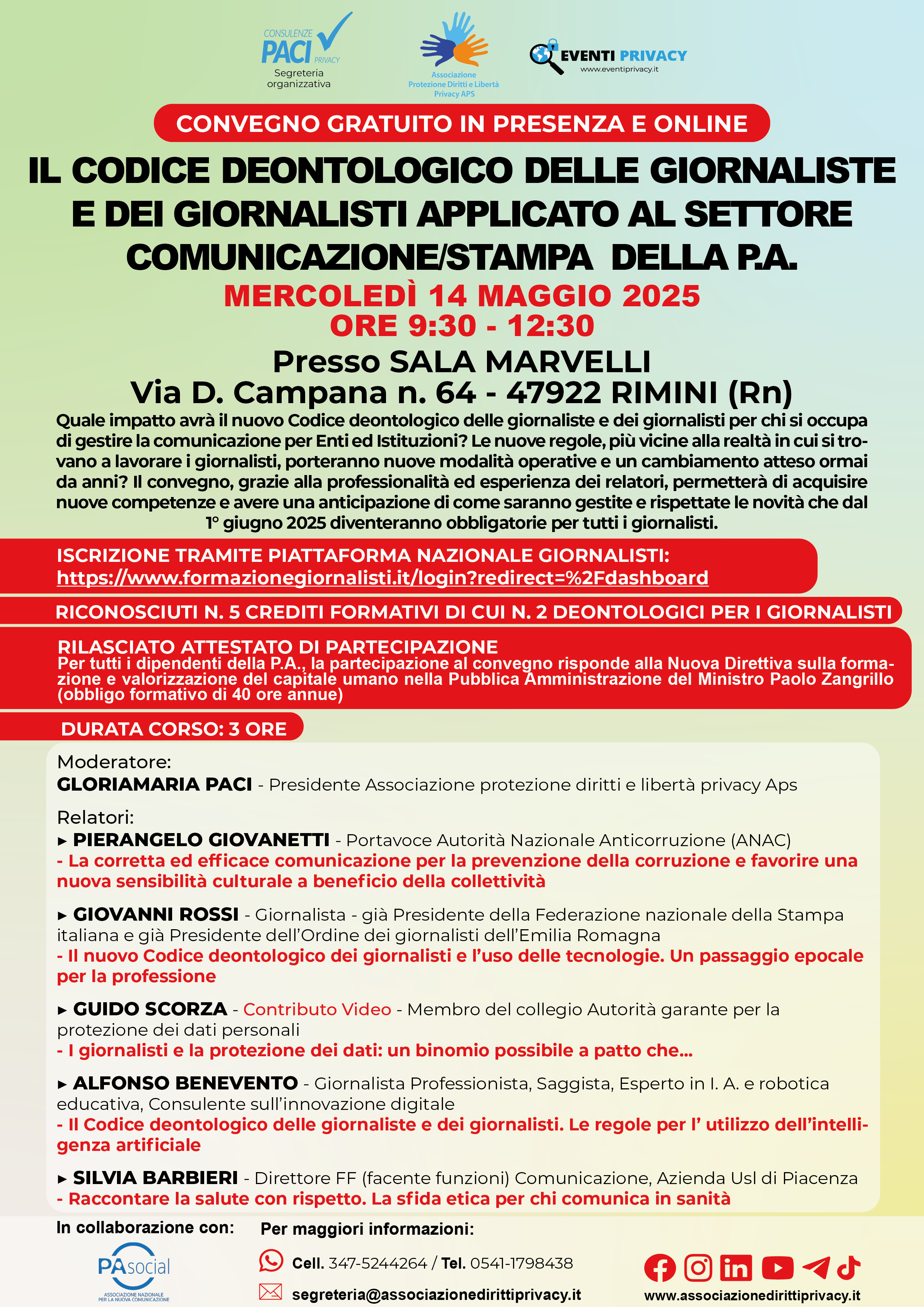 IL CODICE DEONTOLOGICO DELLE GIORNALISTE E DEI GIORNALISTI APPLICATO AL SETTORE COMUNICAZIONE/STAMPA DELLA P.A.